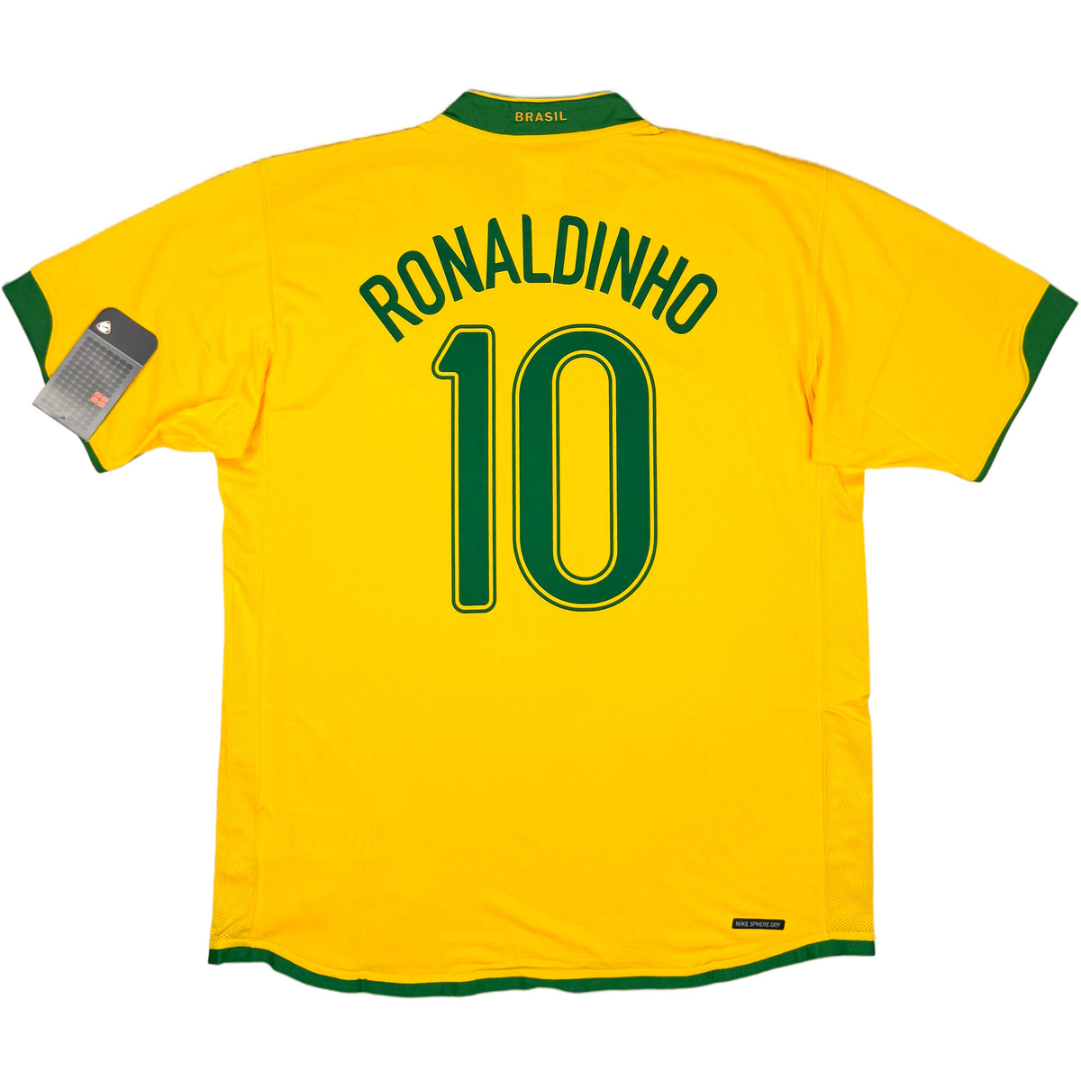 2006 Brazilië WK Thuis Shirt Ronaldinho - Oldschool Voetbalshirts