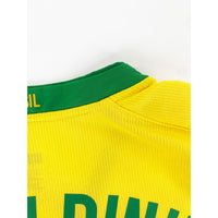 2008-10 Brazilië Thuis Shirt Ronaldinho - 8/10 - (L) - Oldschool Voetbalshirts