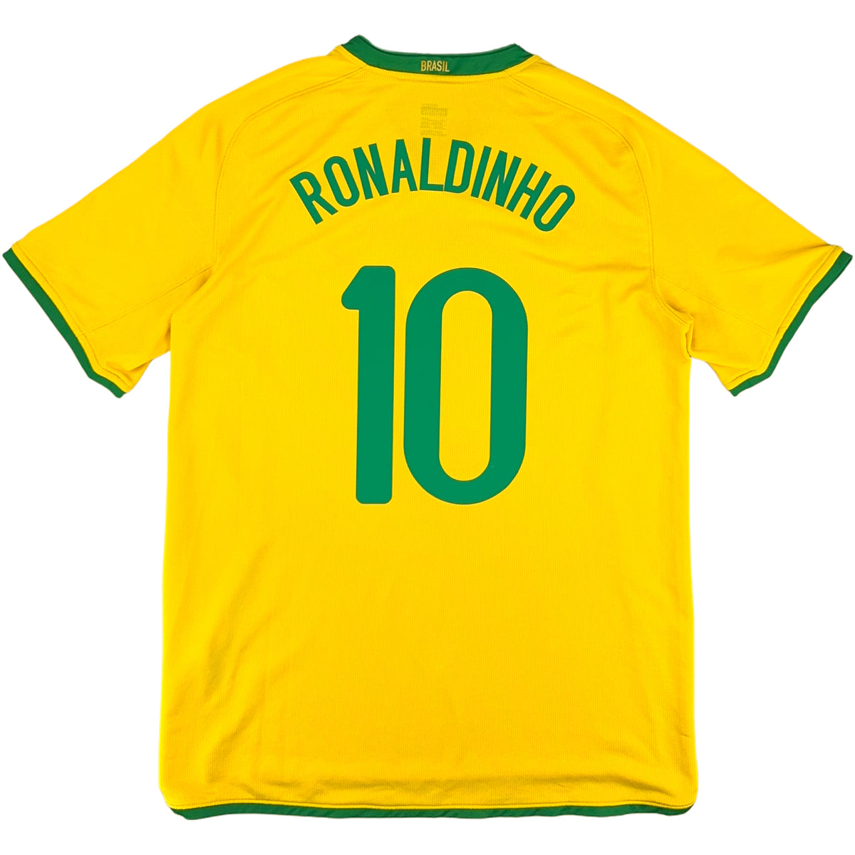 2008-10 Brazilië Thuis Shirt Ronaldinho - Oldschool Voetbalshirts