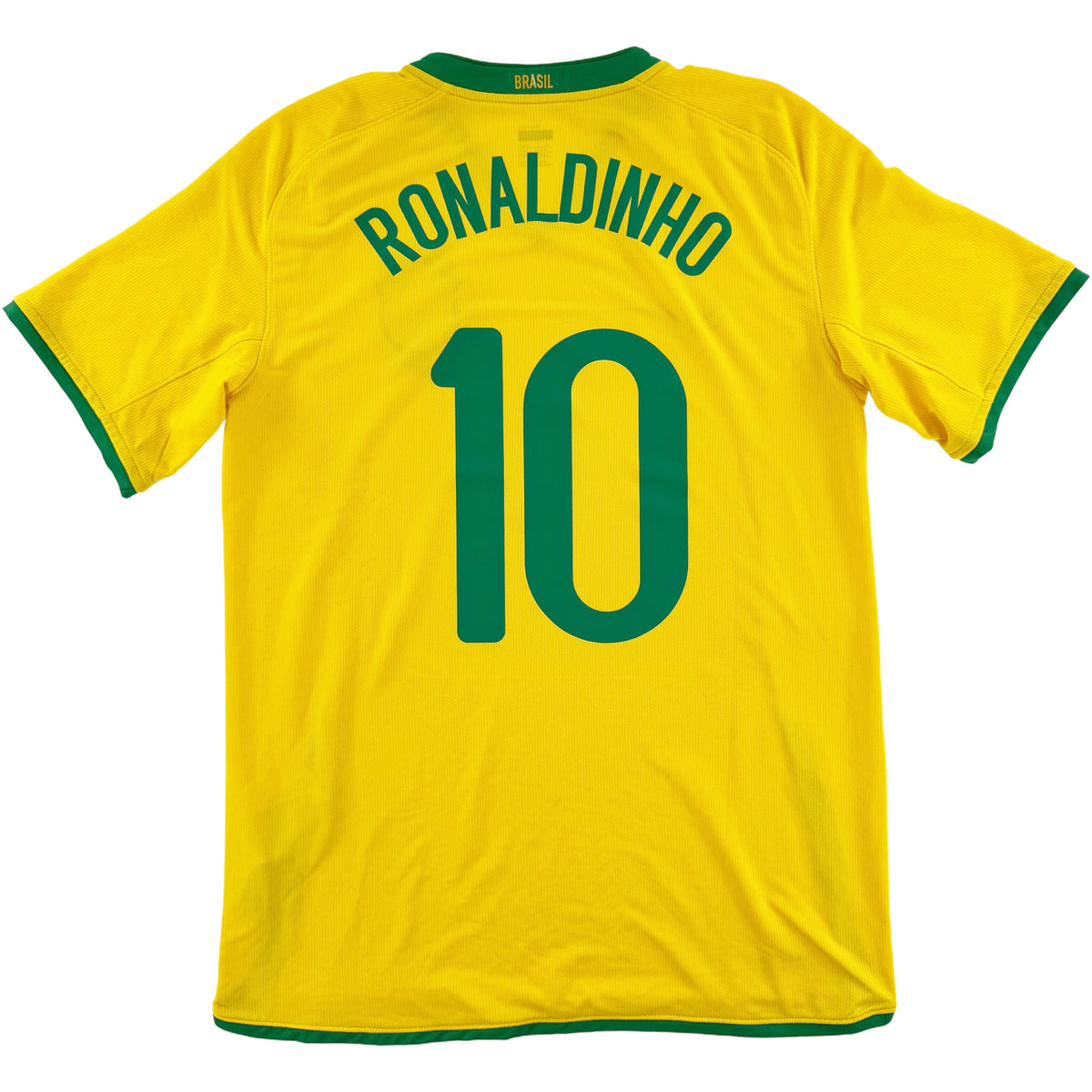 2008-10 Brazilië Thuis Shirt Ronaldinho - Oldschool Voetbalshirts