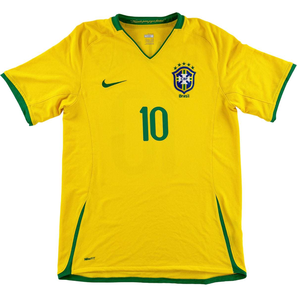 2008-10 Brazilië Thuis Shirt Ronaldinho - Oldschool Voetbalshirts