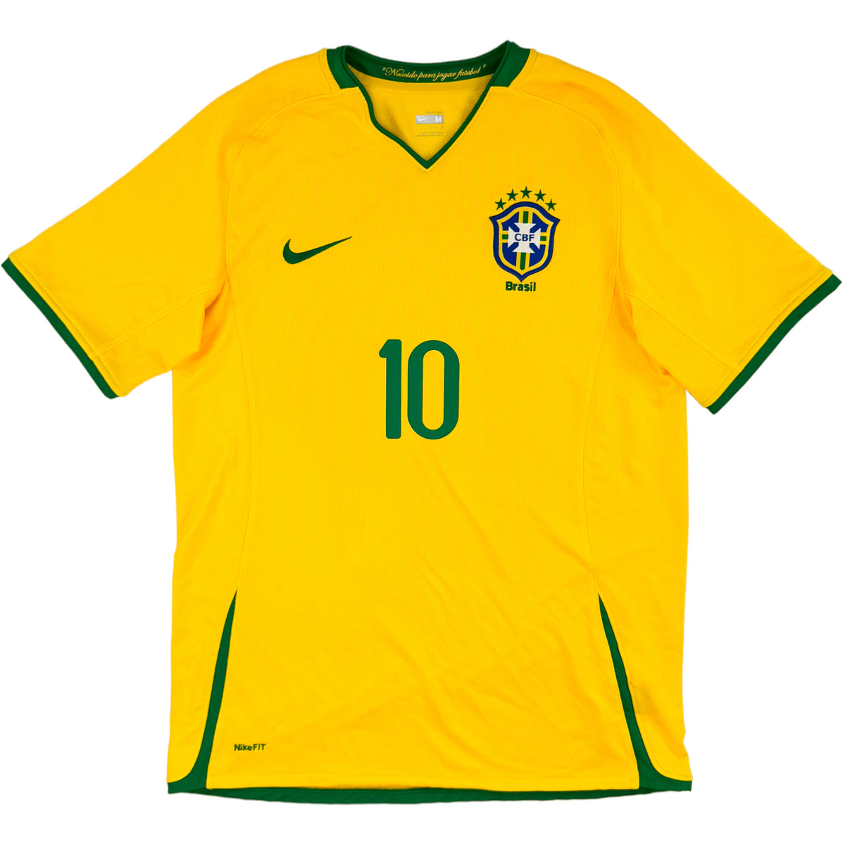 2008-10 Brazilië Thuis Shirt Ronaldinho - Oldschool Voetbalshirts