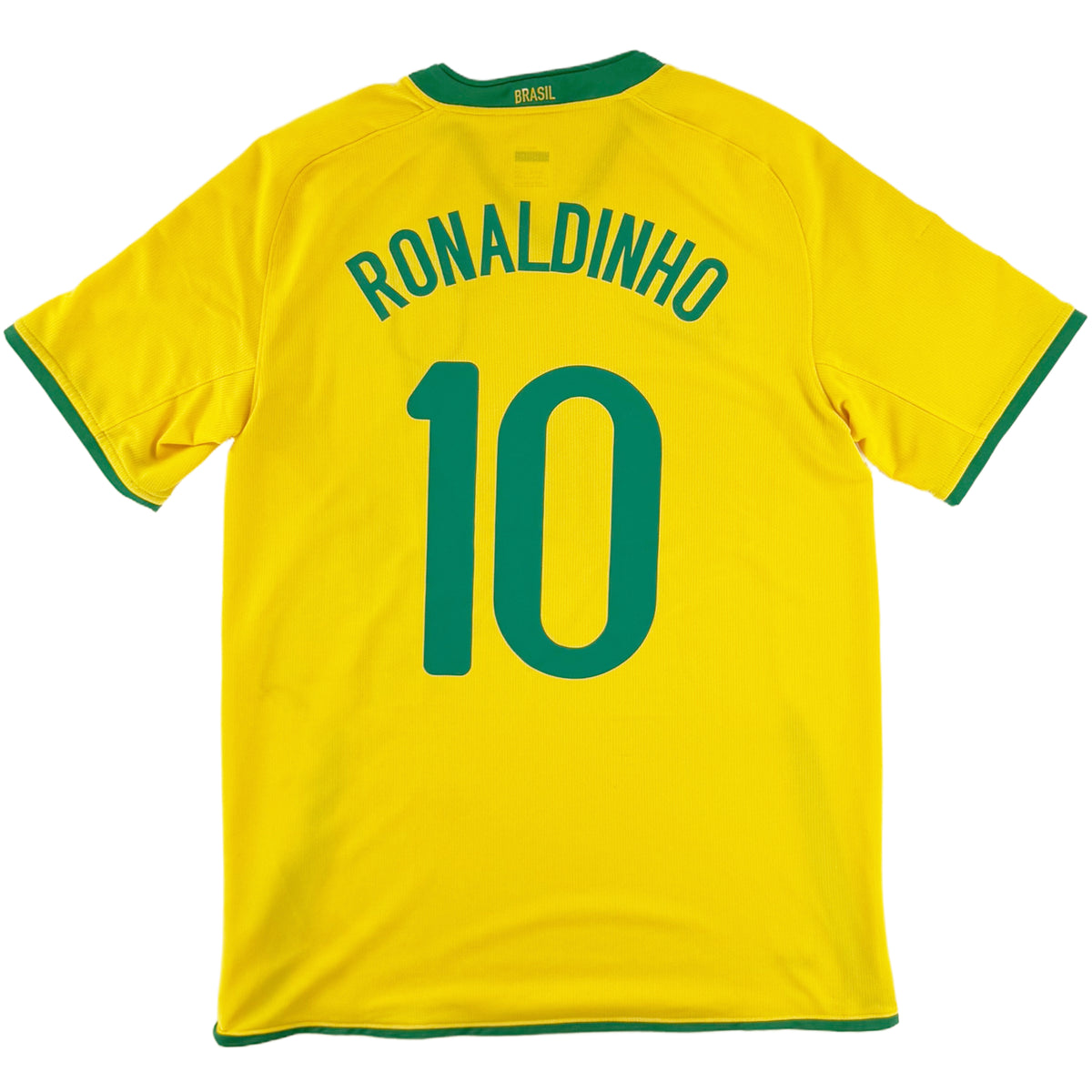 2008-10 Brazilië Thuis Shirt Ronaldinho - Oldschool Voetbalshirts