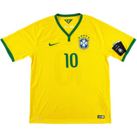 2014 Brazilië WK Thuis Shirt Neymar - Oldschool Voetbalshirts
