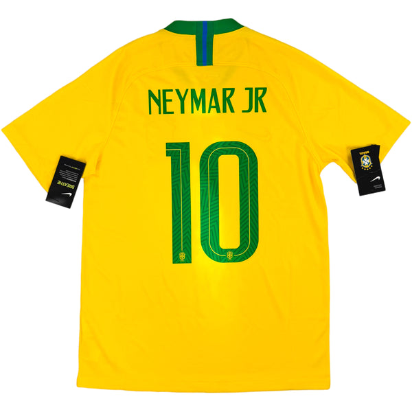 2018 Brazilië WK Thuis Shirt Neymar - Oldschool Voetbalshirts