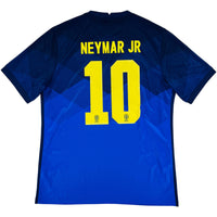 2020-21 Brazilie Uit Shirt Neymar - 10/10 - (L) - Oldschool Voetbalshirts
