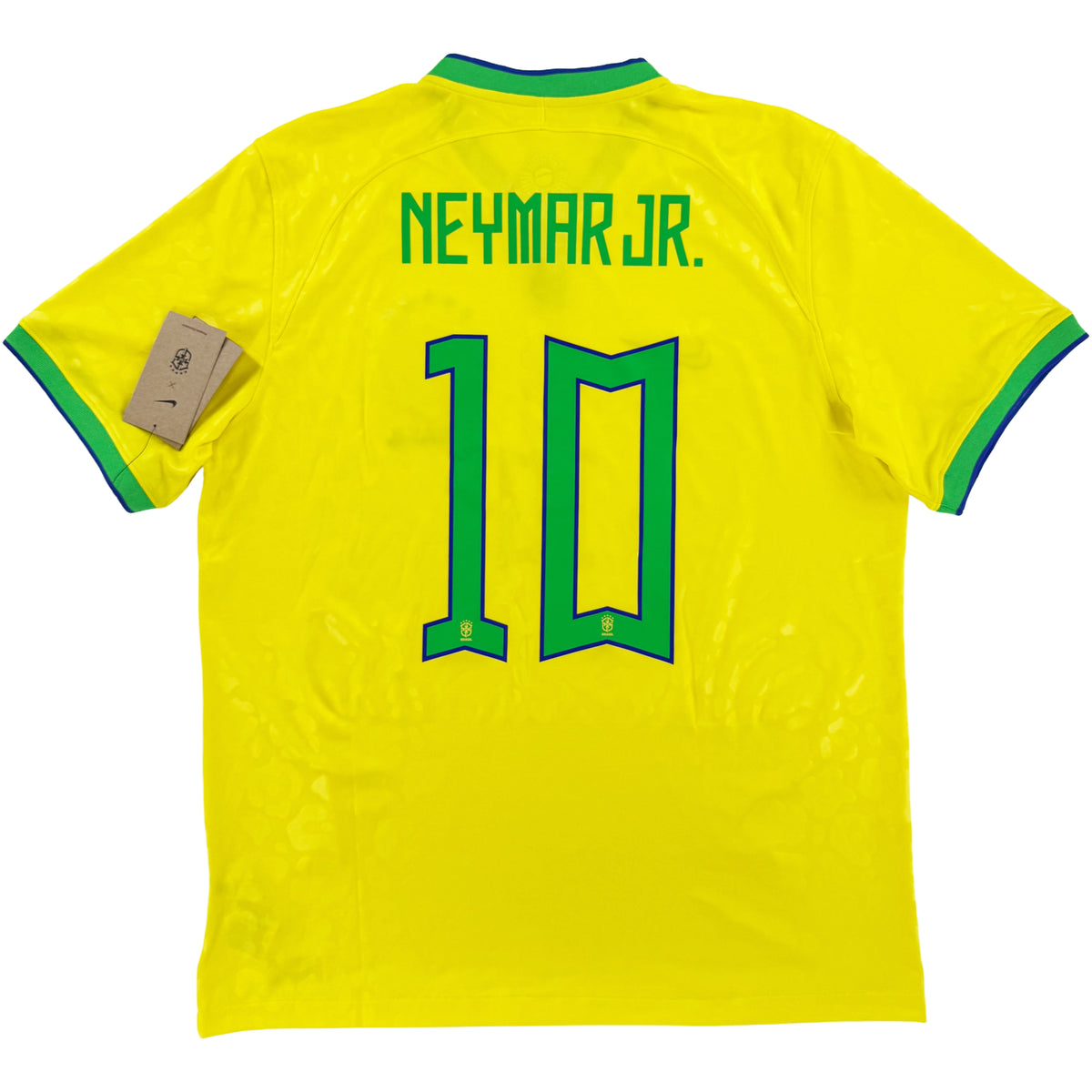 WK 2022 Brazilië Thuis Shirt Neymar #10 - 10/10 - (L) - Oldschool Voetbalshirts