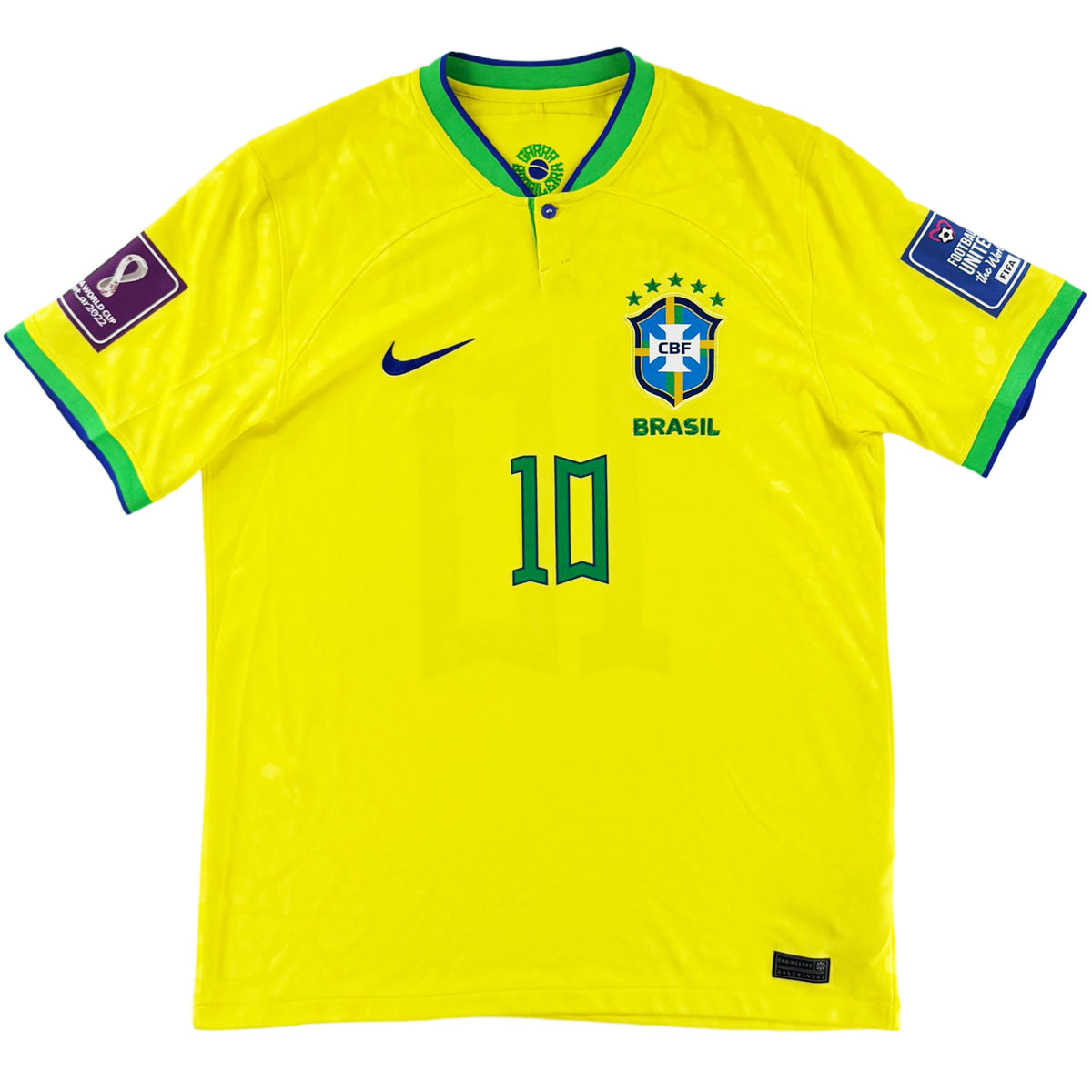 2022 Brazilië WK Thuis Shirt Neymar - Oldschool Voetbalshirts