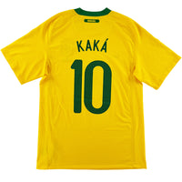 2010 Brazilië WK Thuis Shirt Kaka - Oldschool Voetbalshirts