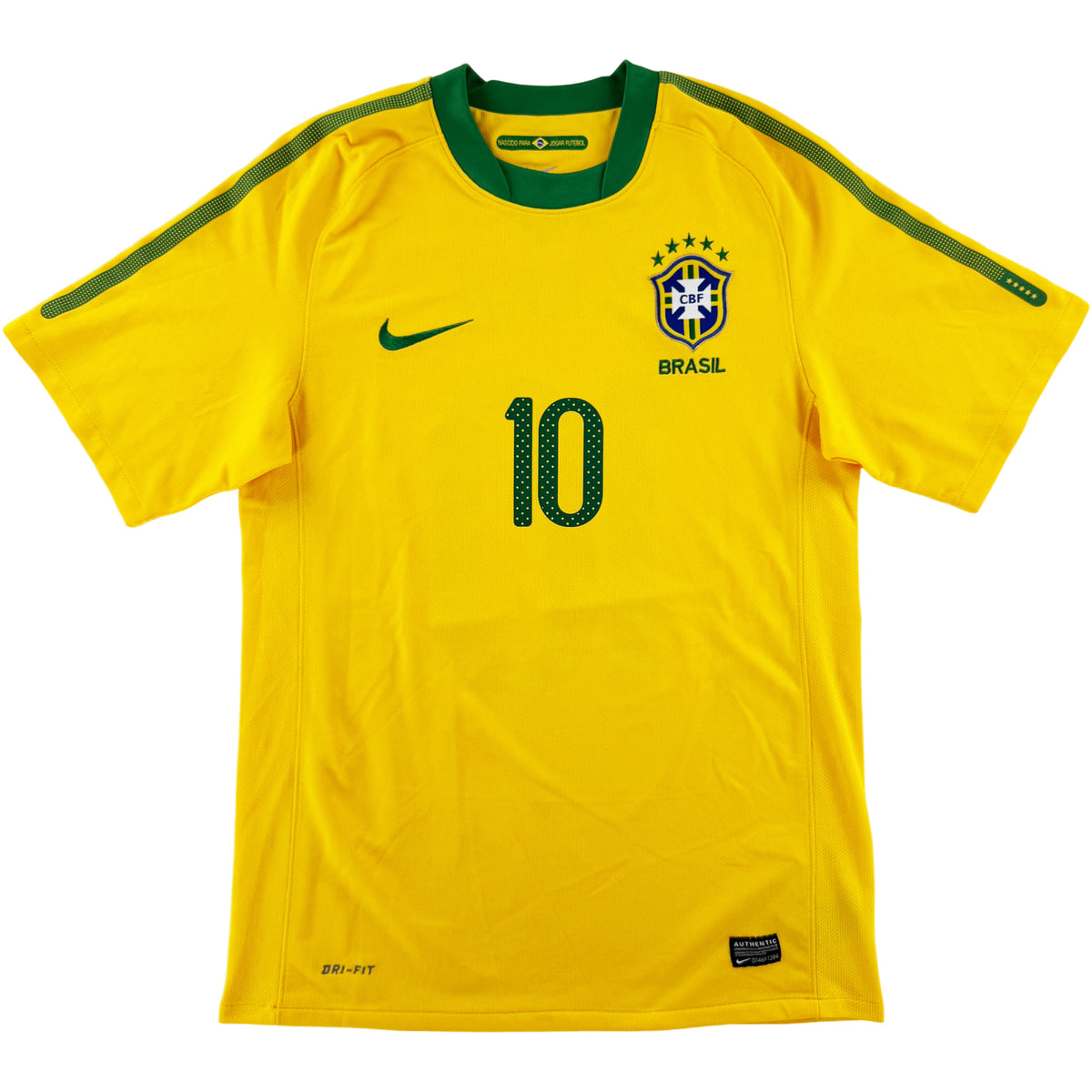 2010 Brazilië WK Thuis Shirt Kaka #10 - 10/10 - (S) - Oldschool Voetbalshirts