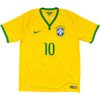 WK 2014 Brazilië Thuis Shirt Neymar #10 - 10/10 - (M)