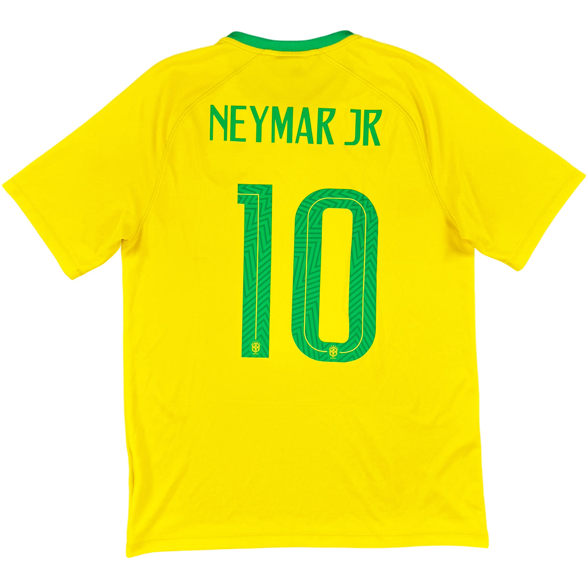 WK 2018 Brazilië Thuis Shirt Neymar #10 - 8/10 - (M)