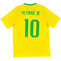 WK 2018 Brazilië Thuis Shirt Neymar #10 - 8/10 - (M)