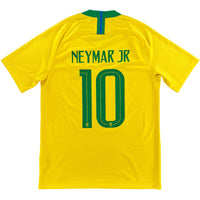 2018 Brazilie WK Thuis Shirt Neymar - Oldschool Voetbalshirts