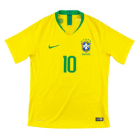 Brazil - Home Shirt - NEYMAR #10 - 2018 World Cup - Size M - Vaporknit - 10/10