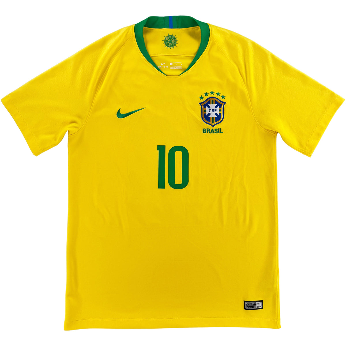 2018 Brazilie WK Thuis Shirt Neymar - Oldschool Voetbalshirts