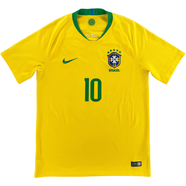2018 Brazilie WK Thuis Shirt Neymar - Oldschool Voetbalshirts