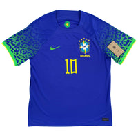 Brazil - Away Shirt - NEYMAR #10 - 2022 World Cup - Size L - 10/10