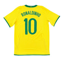 Brazil - Home Shirt - RONALDINHO #10 - 2008/10 - Size M - 10/10