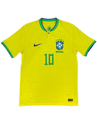 Brazil - Home Shirt - NEYMAR #10 - 2022 World Cup - Size M - Dri-FIT ADV