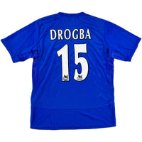 2005-06 Chelsea Thuis Shirt Drogba - 8/10 - (L) - Oldschool Voetbalshirts