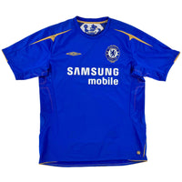 2005-06 Chelsea Thuis Shirt Drogba - 8/10 - (L) - Oldschool Voetbalshirts