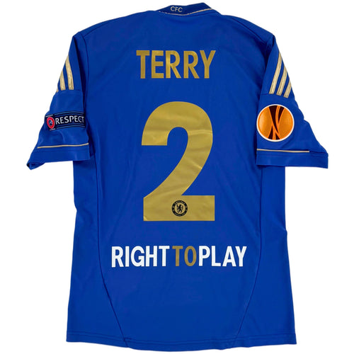2012-13 Chelsea Thuis Shirt Terry #2 - 8/10 - (S) - Oldschool Voetbalshirts
