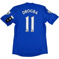 2009-10 Chelsea Thuisshirt Drogba #11 - Nieuw - (S) - Oldschool Voetbalshirts