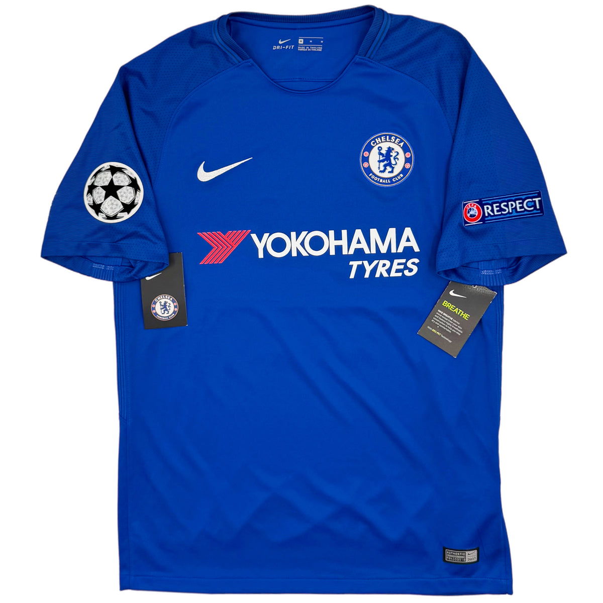 2017-18 Chelsea Thuis Shirt Hazard - Oldschool Voetbalshirts