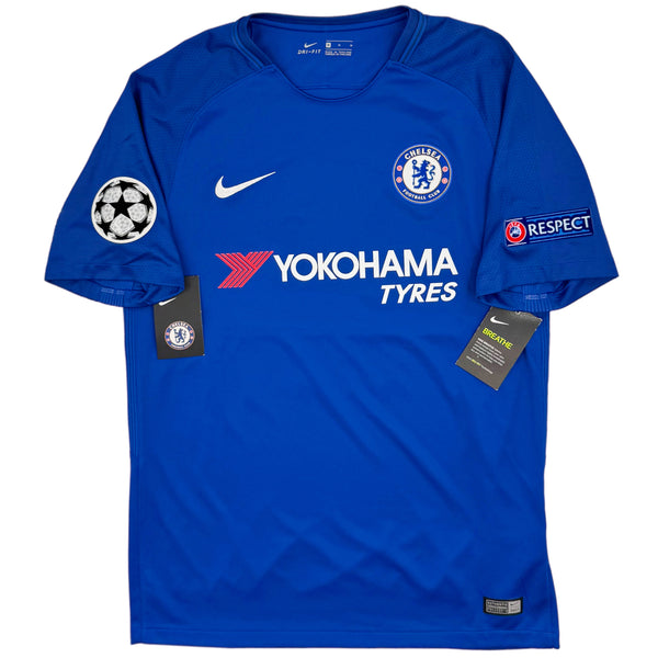 2017-18 Chelsea Thuis Shirt Hazard - Oldschool Voetbalshirts