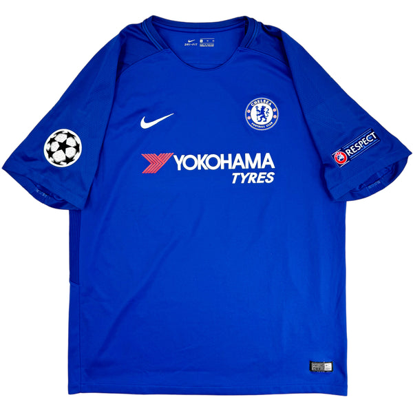 2017-18 Chelsea Thuis Shirt Hazard - Oldschool Voetbalshirts
