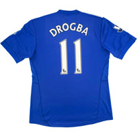 2009-10 Chelsea Thuis Shirt Drogba #11 - 8/10 - (L) - Oldschool Voetbalshirts