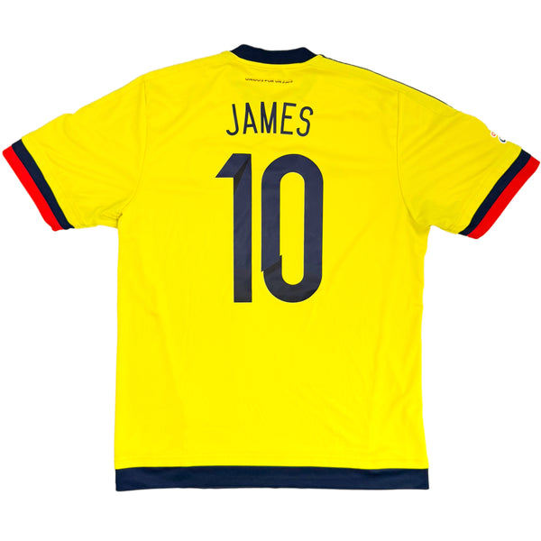 2015-16 Colombia Thuis Shirt James - Oldschool Voetbalshirts