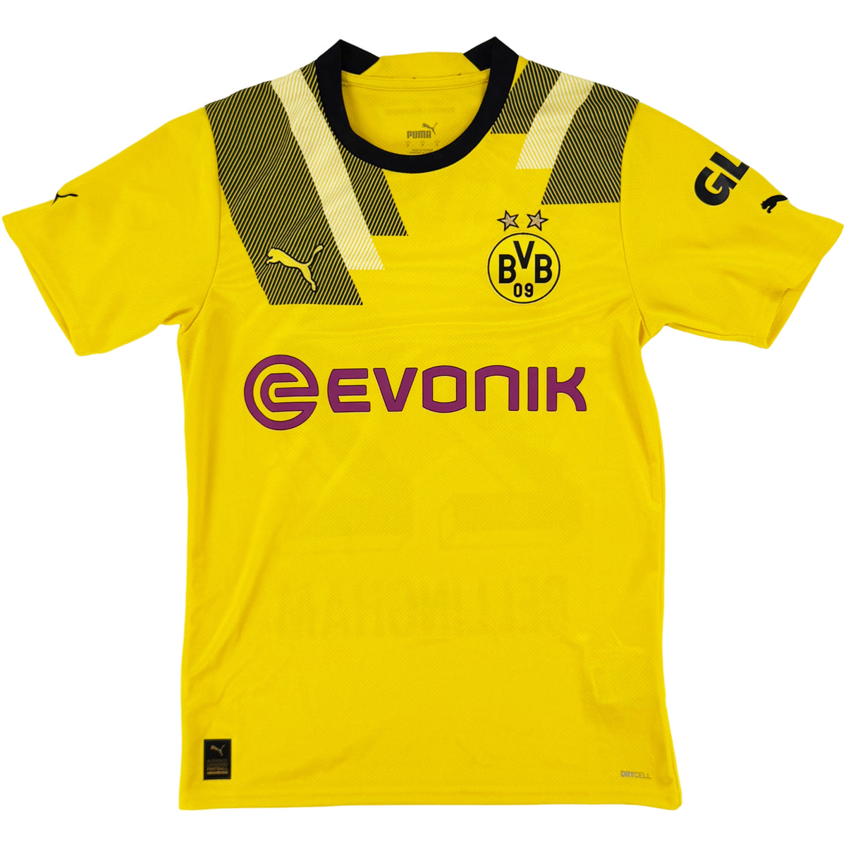 2022-23 Borussia Dortmund Thuis Shirt Bellingham #22 - 9/10 - (S) - Oldschool Voetbalshirts