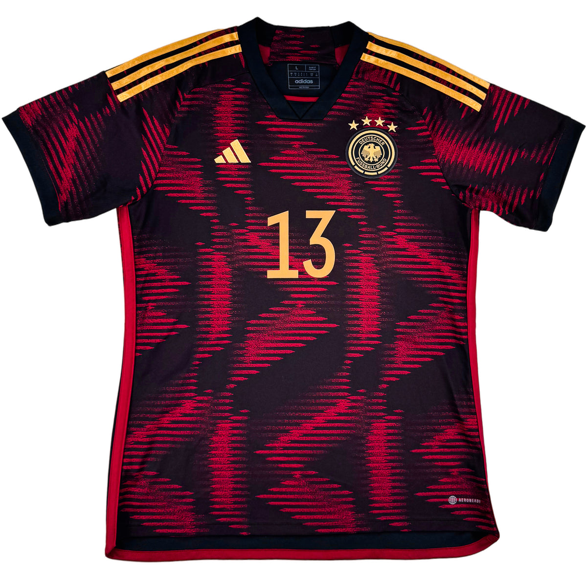 2022 Duitsland WK Uit Shirt Müller - Oldschool Voetbalshirts