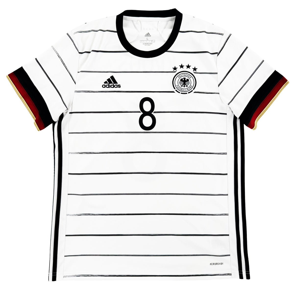 2020 Duitsland EK Thuis Shirt Kroos #8 - 7/10 - (L) - Oldschool Voetbalshirts