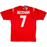 2004 Engeland EK Uit Shirt Beckham - Oldschool Voetbalshirts