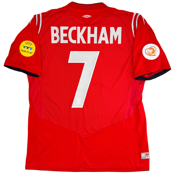 2004 Engeland EK Uit Shirt Beckham - Oldschool Voetbalshirts