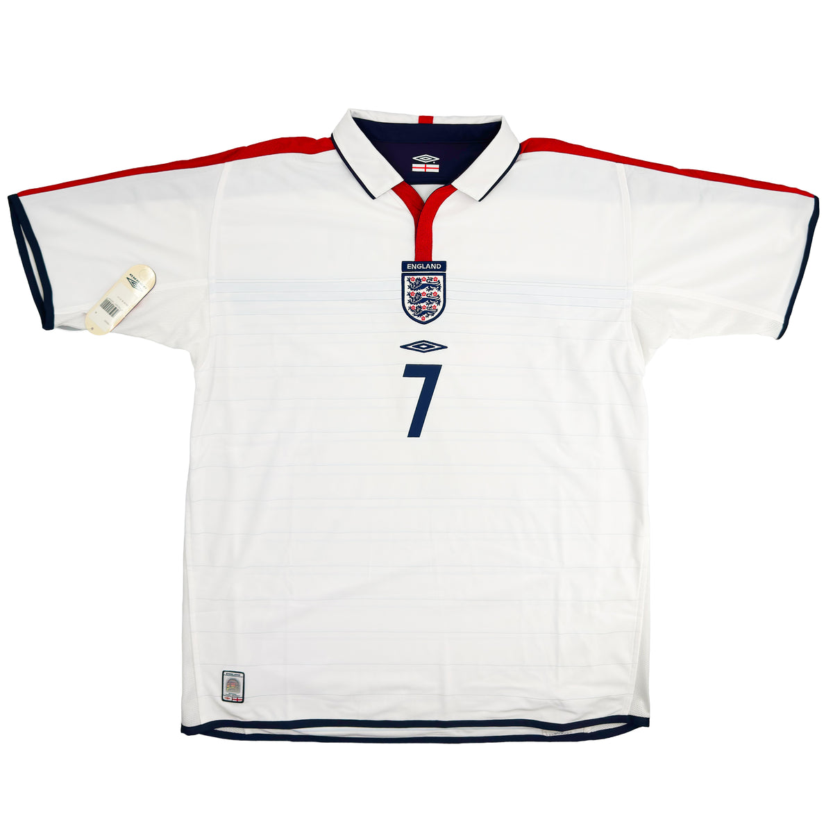 2004 Engeland EK Thuis Shirt Beckham - Oldschool Voetbalshirts