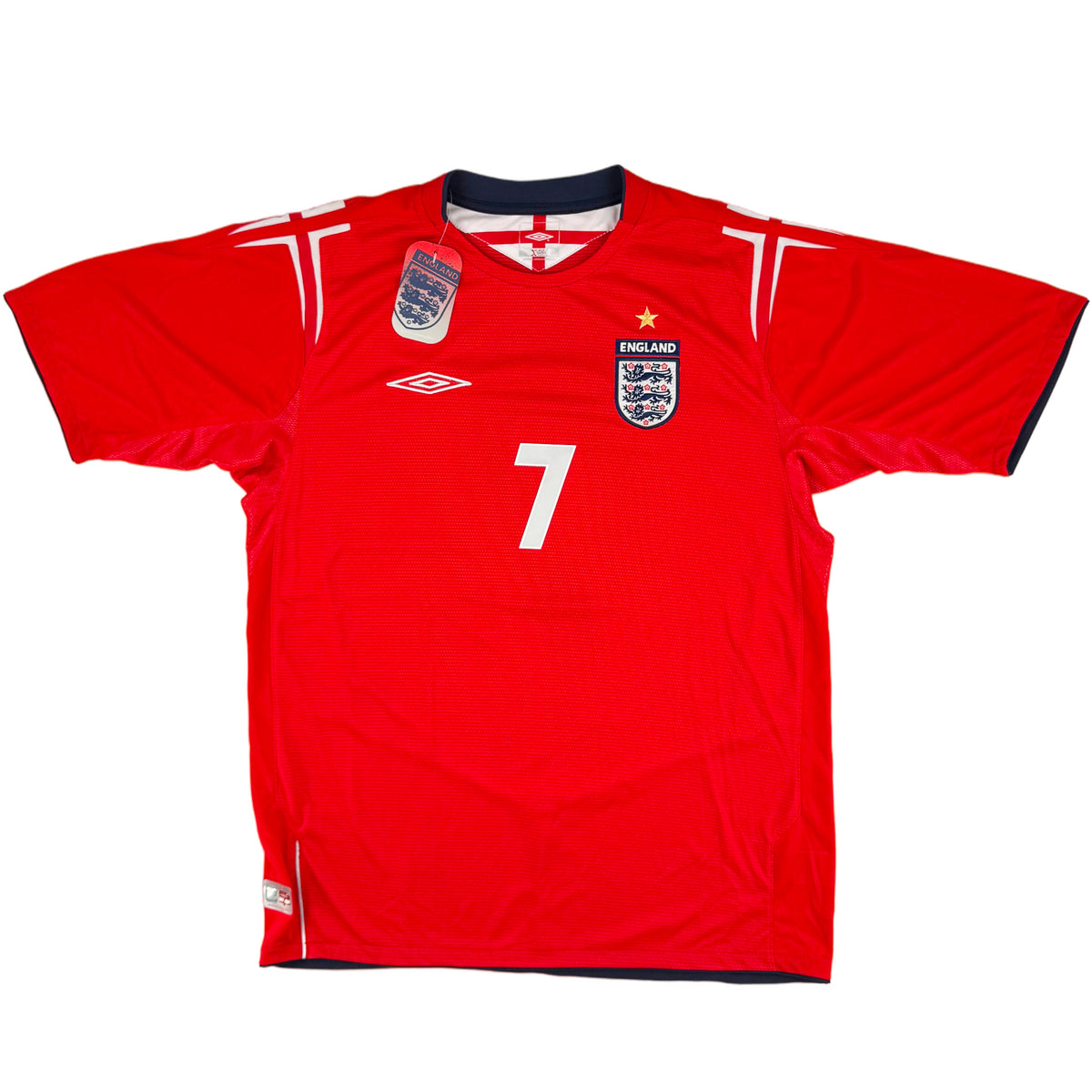 2004 Engeland EK Uit Shirt Beckham - Oldschool Voetbalshirts