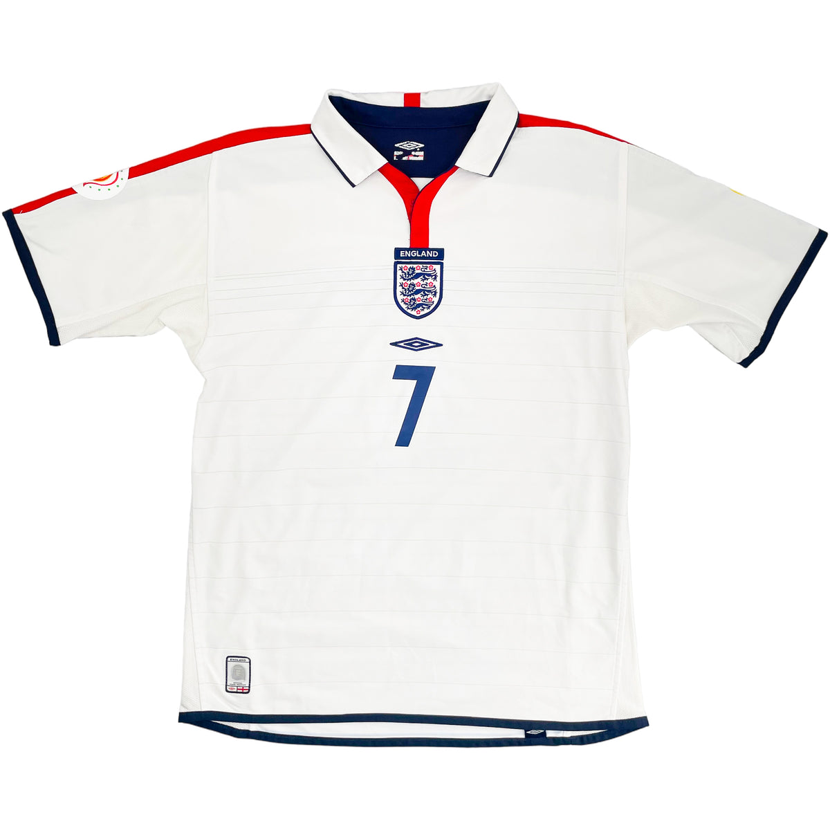 2004 Engeland EK Thuis Shirt Beckham - Oldschool Voetbalshirts