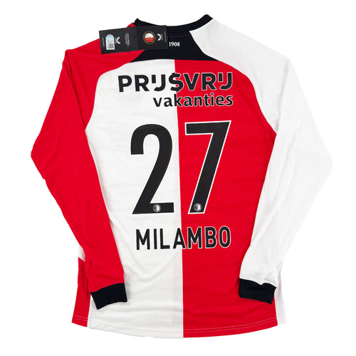 2024-25 Feyenoord Thuis Shirt Milambo #27- Nieuw - (M) - Oldschool Voetbalshirts