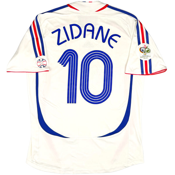 2006 Frankrijk WK Uit Shirt Zidane - Oldschool Voetbalshirts