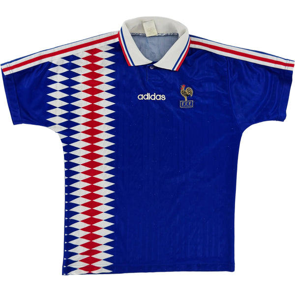 1994 Frankrijk WK Thuis Shirt Zidane - Oldschool Voetbalshirts