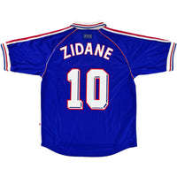 1998 Frankrijk WK Thuis Shirt Zidane - Oldschool Voetbalshirts