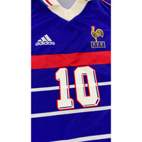 1998 Frankrijk WK Thuis Shirt Zidane - Oldschool Voetbalshirts