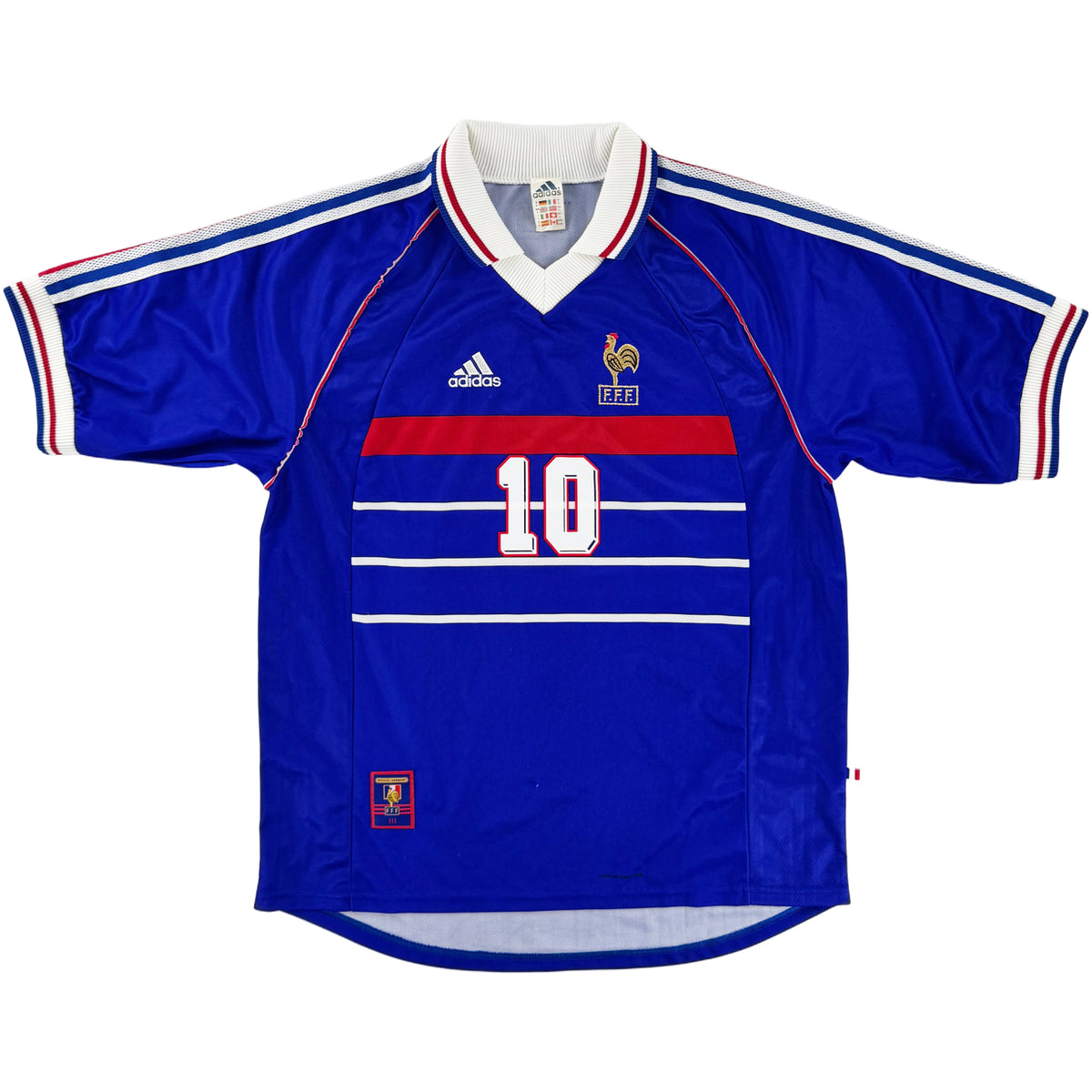 1998 Frankrijk WK Thuis Shirt Zidane - Oldschool Voetbalshirts