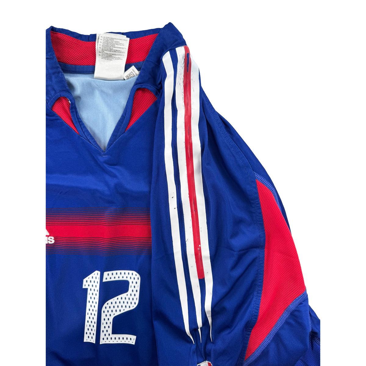 2004 Frankrijk EK Thuis Shirt Henry #12 - 7/10 - (XL) - Oldschool Voetbalshirts