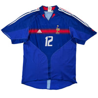 2004 Frankrijk EK Thuis Shirt Henry #12 - 7/10 - (XL) - Oldschool Voetbalshirts