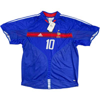 2004 Frankrijk EK Thuis Shirt Zidane - Oldschool Voetbalshirts